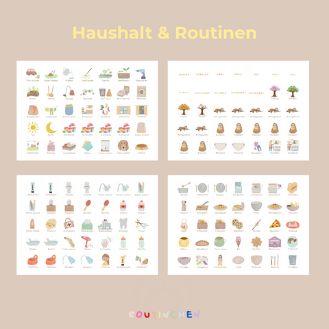 Routinchen Wochenplaner Bagger inkl. 525 Symbole