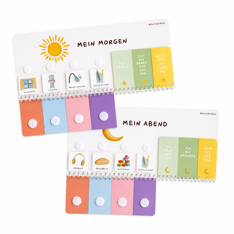 Routinchen Routineplaner KUNTERBUNT Morgen & Abend inkl. 175 Symbole Tigerstart