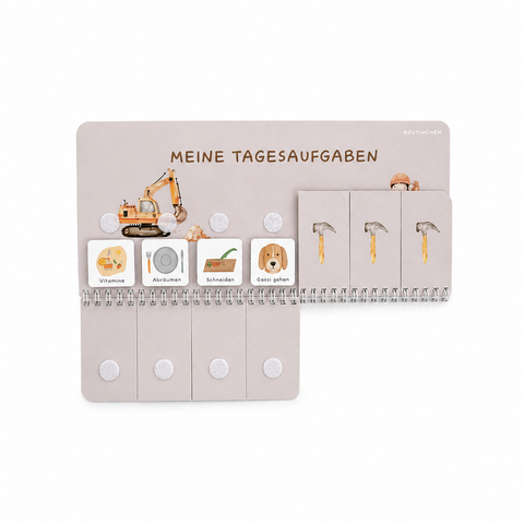 Routinchen Tagesaufgaben Bagger inkl. 70 Symbole