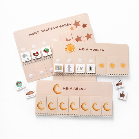 Routinchen Routineplaner Beige inkl. 525 Symbole