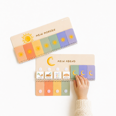 Routinchen Routineplaner BUNT Morgen & Abend inkl. 175 Symbole Tigerstart