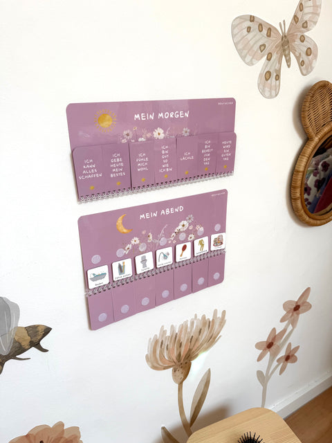 Routinchen Morgen & Abendroutine WILDBLUME  inkl. 105 Symbole
