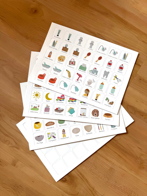 Routinchen Morgen & Abendroutine WILDBLUME  inkl. 105 Symbole