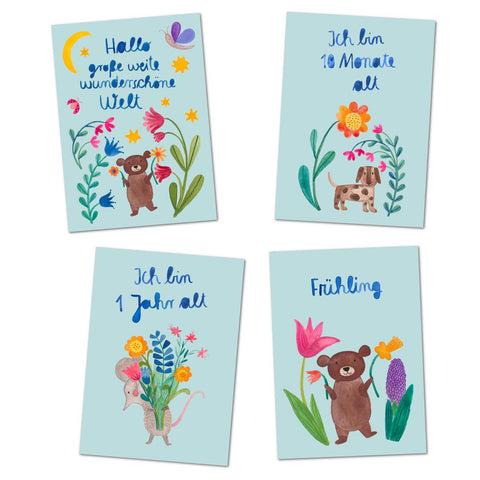 Meileinsteinkarten Baby - Frau Ottilie