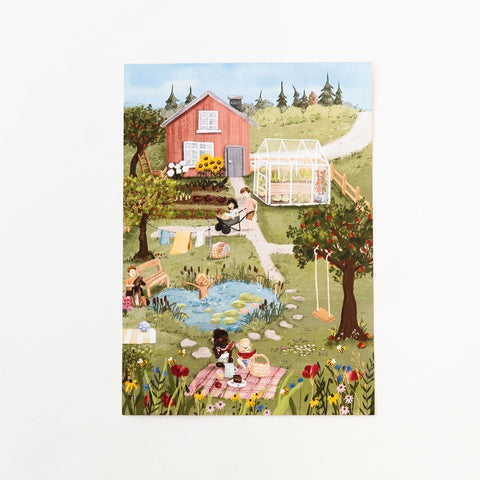 Jahreszeitenposter A4 Sommer