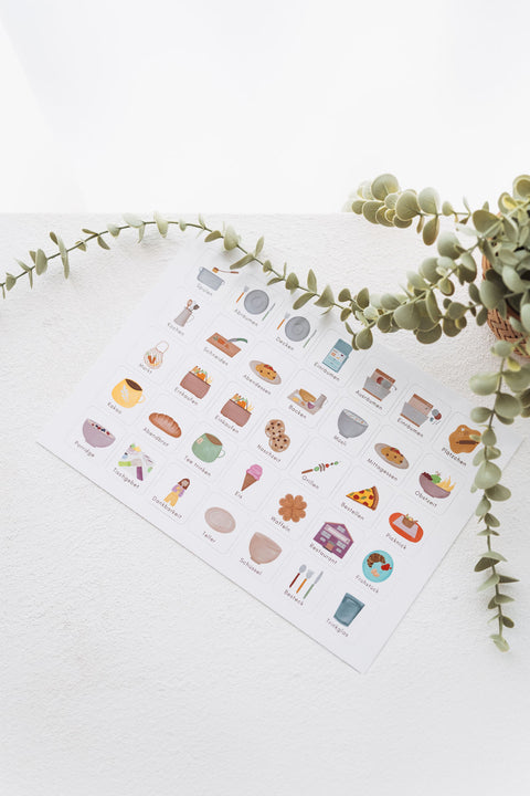 Symbole Küche Routinen