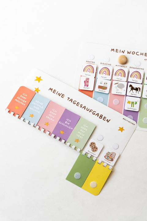 Routinchen Wochenplaner mit Tagesaufgaben Pastell inkl. 525 Symbole