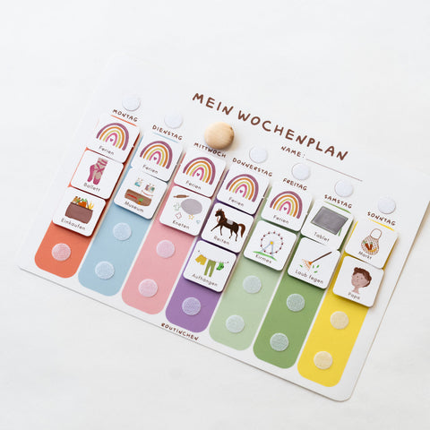 Routinchen Wochenplaner Pastell inkl. 525 Symbole