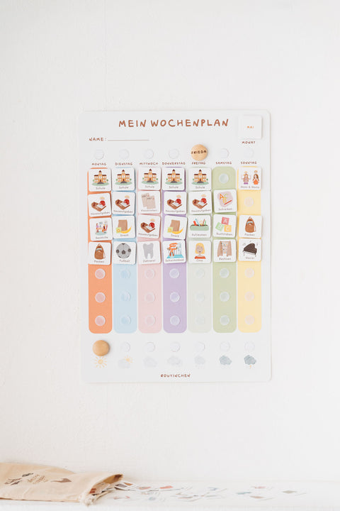 Wochenplaner A3 Pastell inkl. 525 Symbole