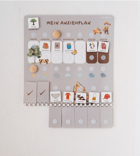 Routinchen Anziehplaner Bagger inkl. 105 Symbole