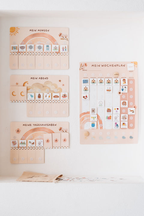 Wochenplaner A3 Starterset REGENBOGEN inkl. 525 Symbole