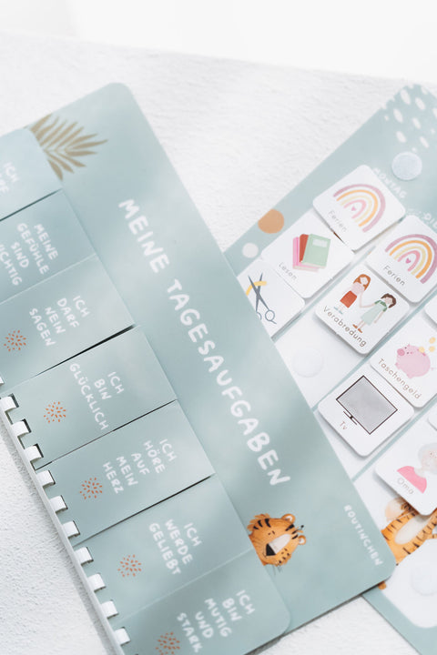 Routinchen Wochenplaner mit Tagesaufgaben Tiger inkl. 525 Symbole