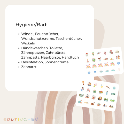 Routinchen Kindergarten Wochenplaner inkl. Symbole