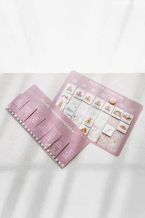 Routinchen Wochenplaner mit Tagesaufgaben Wildblume inkl. 525 Symbole