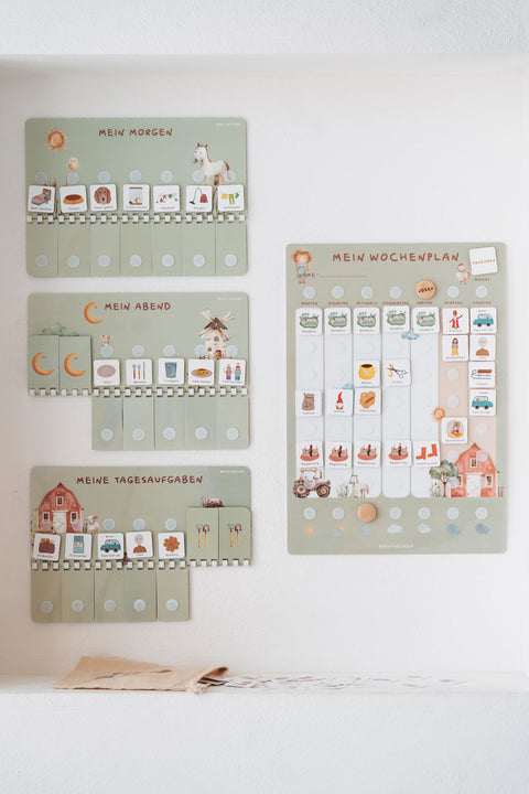 Wochenplaner A3 Starterset BAUERNHOF inkl. 525 Symbole