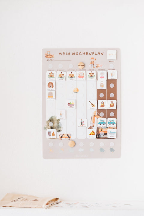 Wochenplaner A3 Bagger inkl. 525 Symbole