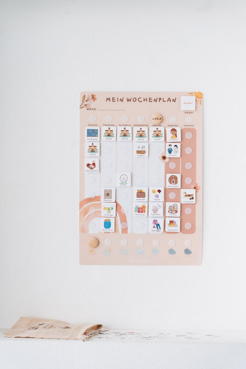 Wochenplaner A3 Regenbogen inkl. 525 Symbole