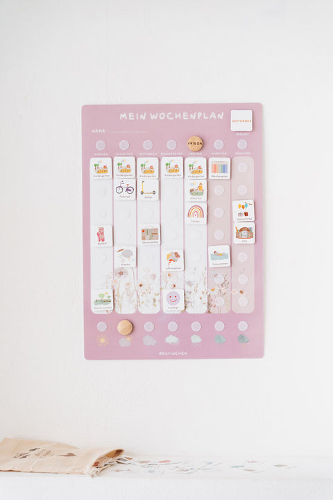 Wochenplaner A3 Wildblumen inkl. 525 Symbole