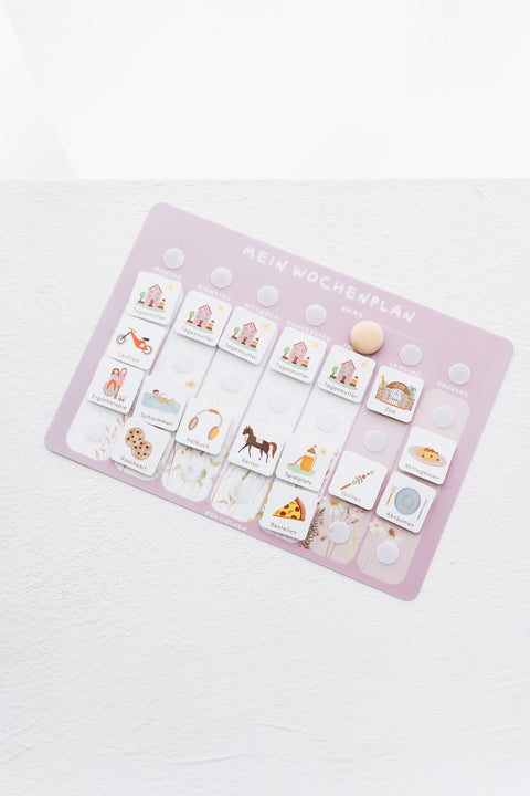 Routinchen Wochenplaner Wildblume inkl. 525 Symbole