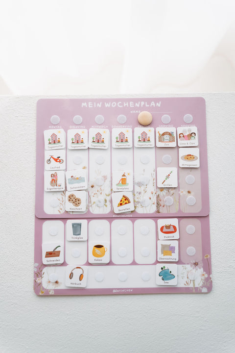 Erweiterungsset für deinen A4-Wochenplaner - Wildblume