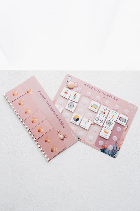 Routinchen Wochenplaner mit Tagesaufgaben Unterwasser inkl. 525 Symbole
