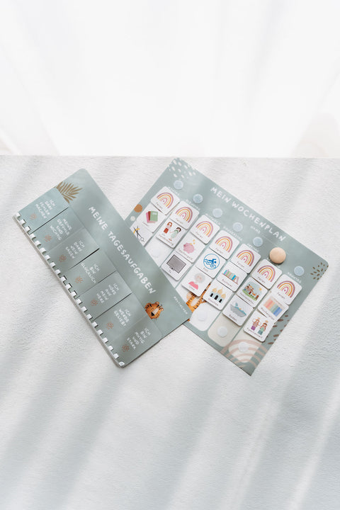 Routinchen Wochenplaner mit Tagesaufgaben Tiger inkl. 525 Symbole