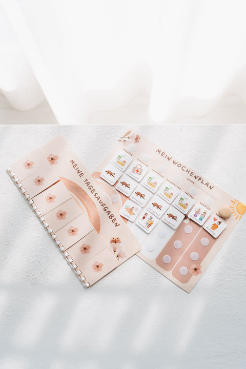 Routinchen Wochenplaner mit Tagesaufgaben Regenbogen inkl. 525 Symbole