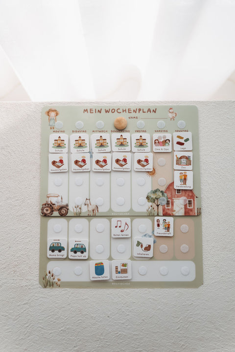 Erweiterungsset für deinen A4-Wochenplaner - Bauernhof