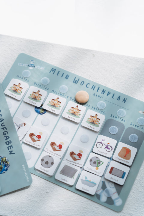 Routinchen Wochenplaner mit Tagesaufgaben Weltall inkl. 525 Symbole