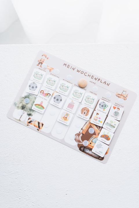 Routinchen Wochenplaner Bagger inkl. 525 Symbole