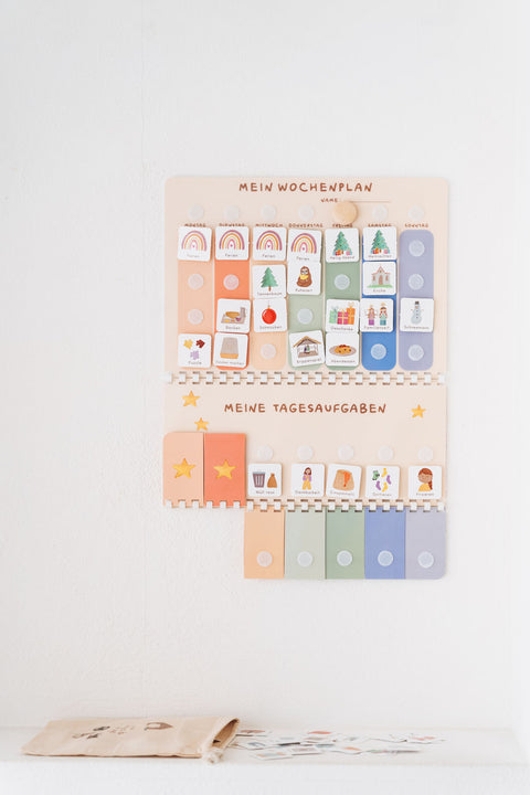 Routinchen Wochenplaner mit Tagesaufgaben Bunt inkl. 525 Symbole
