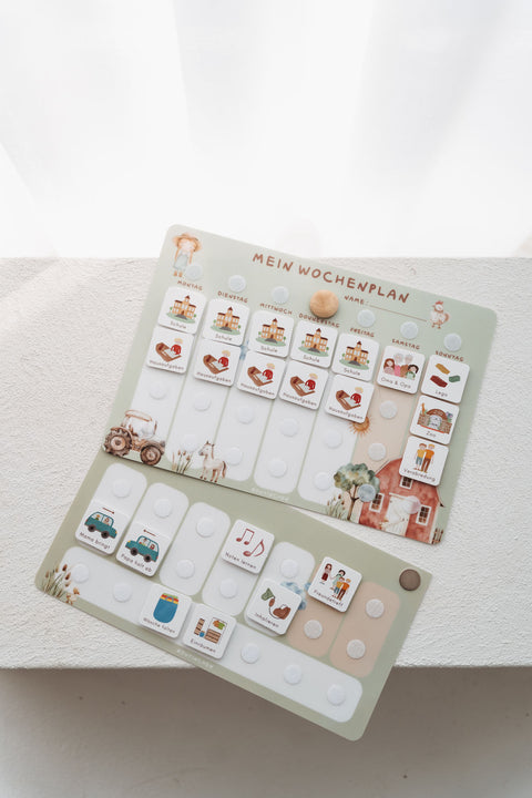 Erweiterungsset für deinen A4-Wochenplaner - Bauernhof