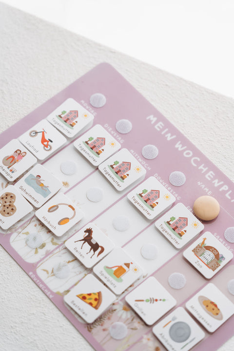 Routinchen Wochenplaner Wildblume inkl. 525 Symbole