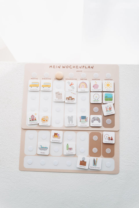 Erweiterungsset für deinen A4-Wochenplaner - Neutral