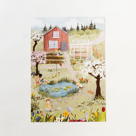 Jahreszeitenposter A4 Frühling