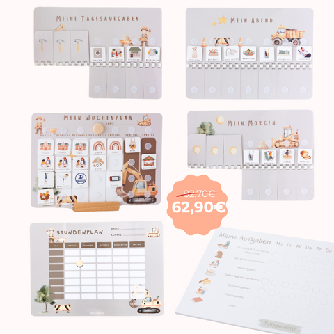 Grundschule Starterset A4 Bagger