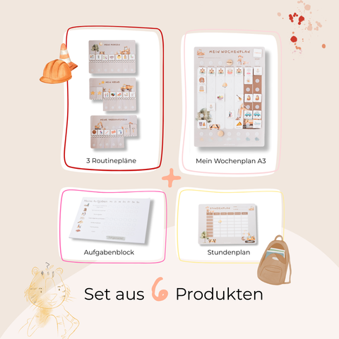 Grundschule Starterset A3 Bagger inkl. 525 Symbole