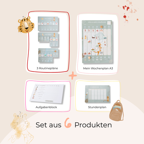 Grundschule Starterset A3 Tiger inkl. 525 Symbole