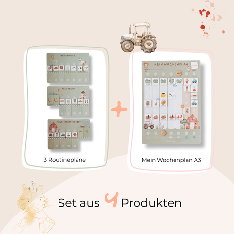 Wochenplaner A3 Starterset BAUERNHOF inkl. 525 Symbole