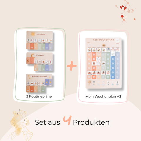 Wochenplaner A3 Starterset BUNT inkl. 525 Symbole