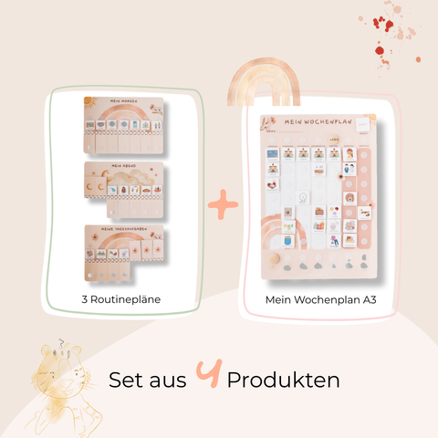 Wochenplaner A3 Starterset REGENBOGEN inkl. 525 Symbole