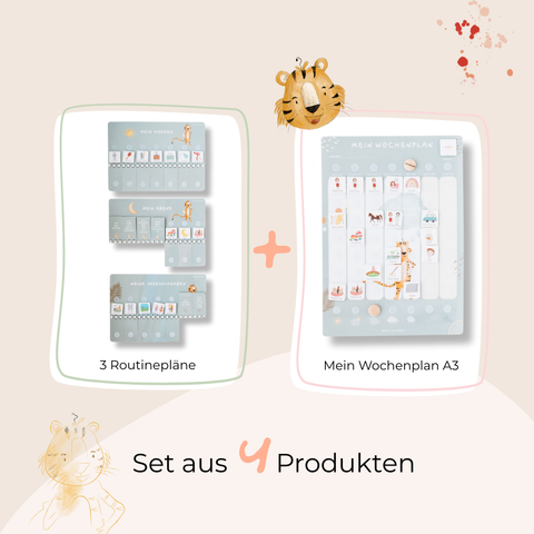 Wochenplaner A3 Starterset TIGER inkl. 525 Symbole