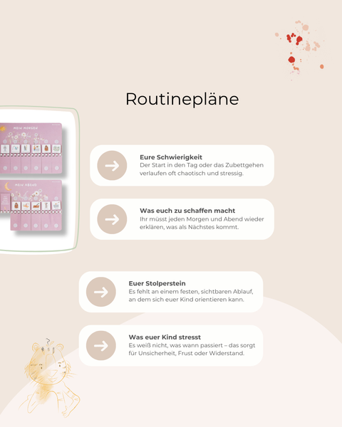 Routinchen Morgen & Abendroutine WILDBLUME  inkl. 105 Symbole