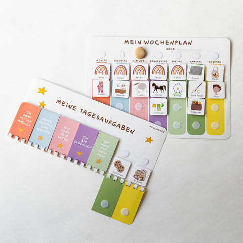 Routinchen Wochenplaner mit Tagesaufgaben Pastell inkl. 525 Symbole