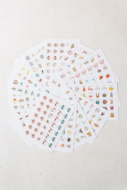 Familienwochenplaner Bunt A3 inkl. 560 Symbole