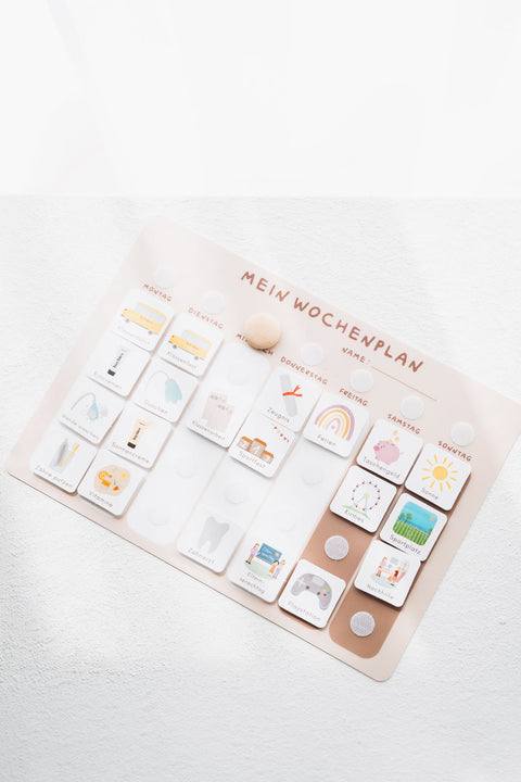 Routinchen Wochenplaner Beige inkl. 525 Symbole