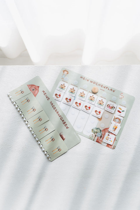 Routinchen Wochenplaner mit Tagesaufgaben Bauernhof inkl. 525 Symbole