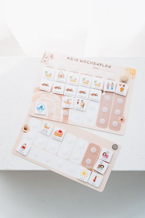 Erweiterungsset für deinen A4-Wochenplaner - Regenbogen