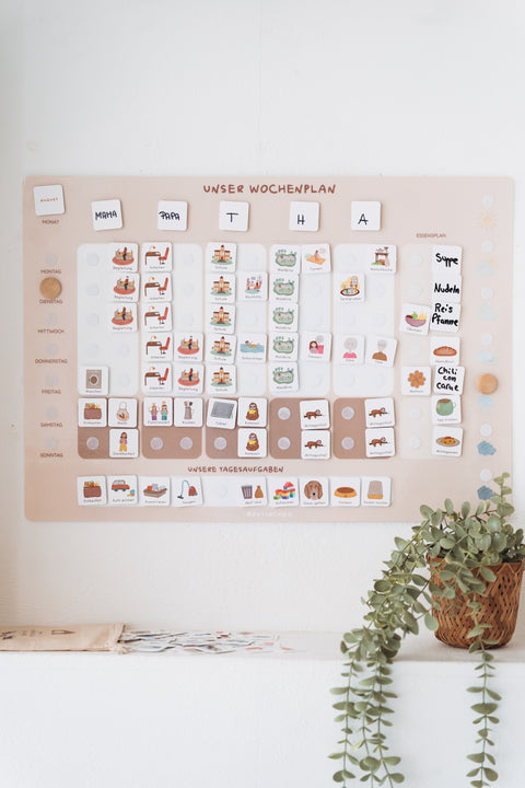 Routinchen Familienwochenplaner A2 Neutral inkl. 560 Symbole