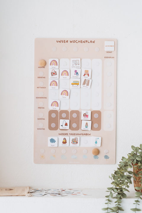 Familienwochenplaner A3 Neutral inkl. 560 Symbole